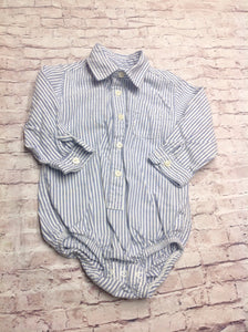 Oshkosh Blue & White Top