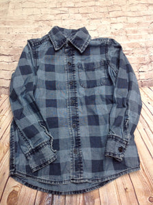 Oshkosh Blue Plaid Top