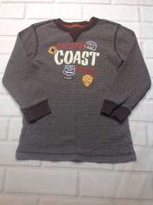 Oshkosh Brown & Gray Checkered Top