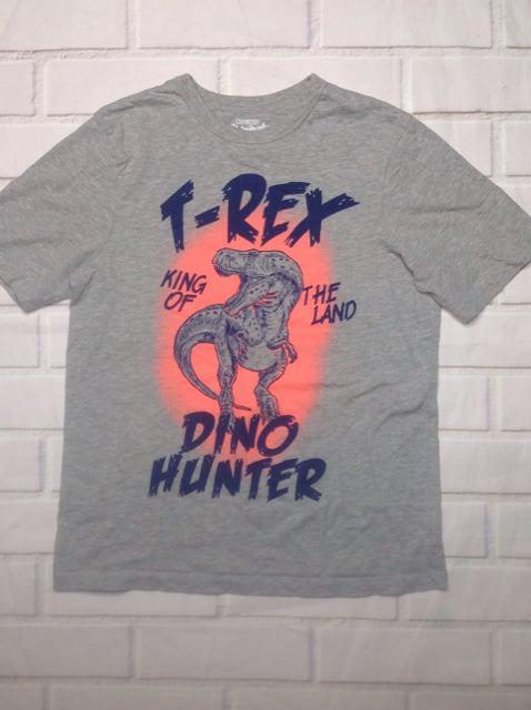 Oshkosh GRAY & CORAL Dinosaur Top