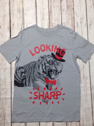 Oshkosh GRAY & RED Tiger Top