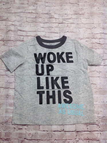 Oshkosh GRAY PRINT Woke Up Top