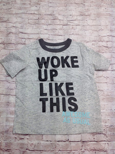 Oshkosh GRAY PRINT Woke Up Top
