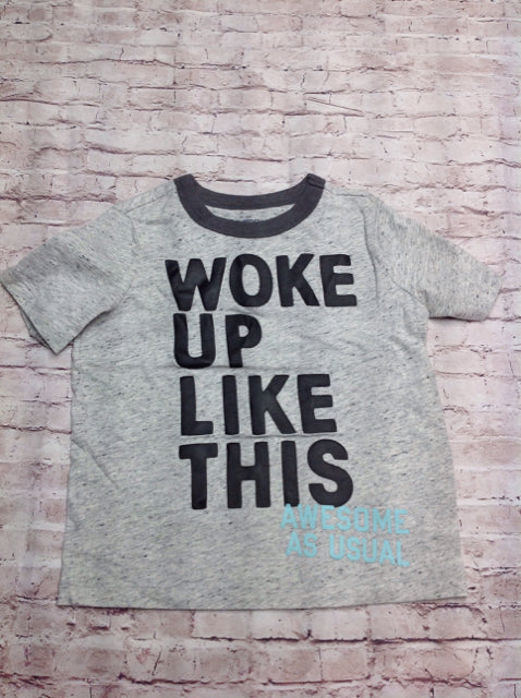 Oshkosh GRAY PRINT Woke Up Top