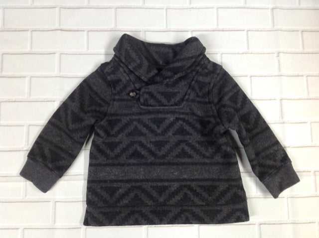 Oshkosh Gray & Black Top