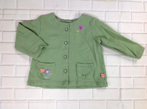 Oshkosh Green Print Top