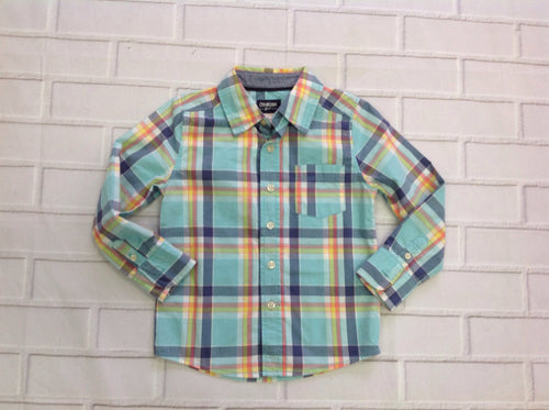 Oshkosh Multi-Color Plaid Top