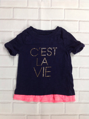 Oshkosh Navy Print Top