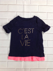 Oshkosh Navy Print Top