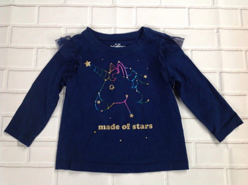Oshkosh Navy Print Top