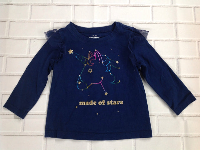 Oshkosh Navy Print Top