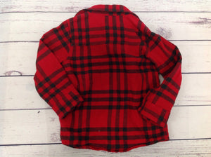 Oshkosh RED & GRAY Plaid Top