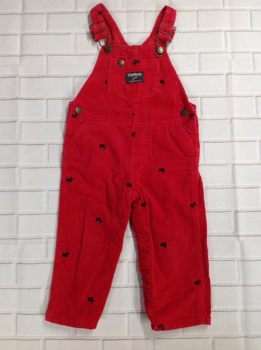 Oshkosh Red & Black Overalls