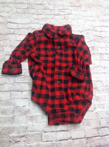 Oshkosh Red & Black Top