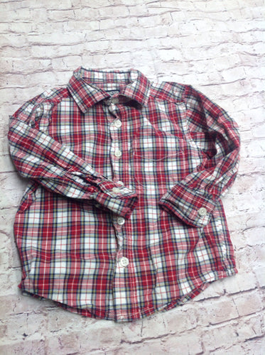 Oshkosh Red & White Top