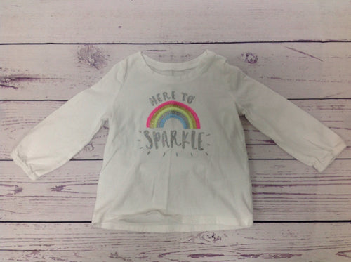 Oshkosh White Print Top