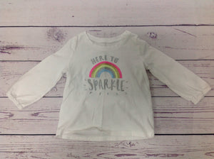 Oshkosh White Print Top