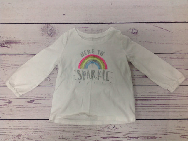 Oshkosh White Print Top