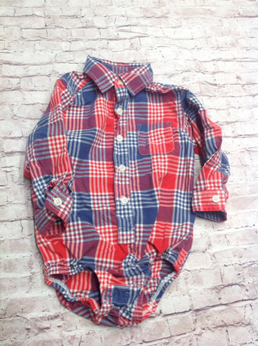 Oshkosh White, Red & Blue Top