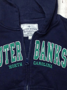 Outer Banks Blue & Green ZIP-UP WITH HOOD Sweatshirt