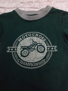 Owl & Hoot Green Print Dirt Bike Top