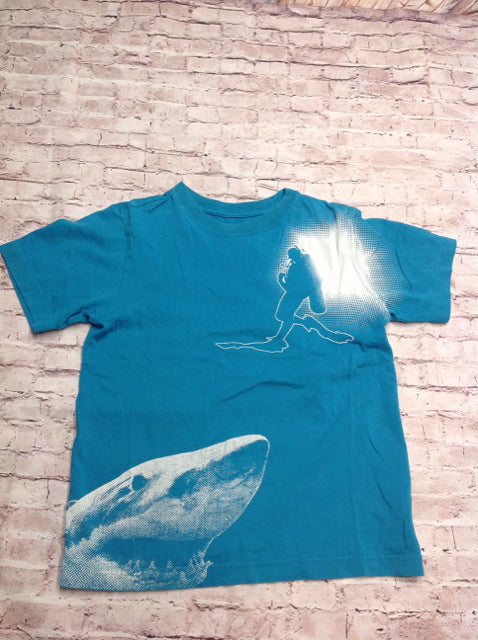 PLACE Blue & White Shark Top