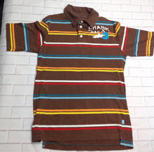 PLACE Brown Print Stripes Top