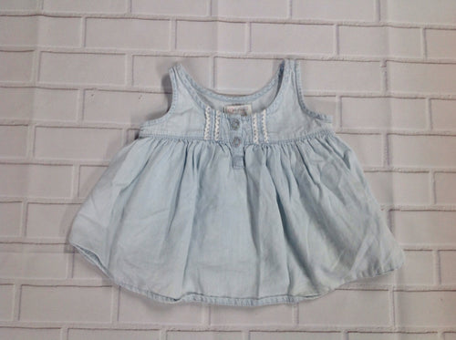 PLACE LIGHT BLUE & WHITE Top