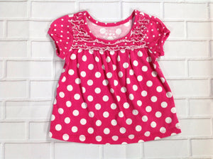 PLACE Pink & White Top