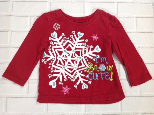 PLACE Red Print Top