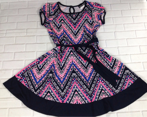 Paper Doll NAVY & PINK Dress