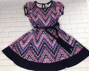 Paper Doll NAVY & PINK Dress
