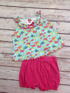 Park Bench Kids Blue & Pink 2 PC Outfit