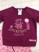 Peppa Pig MAROON & PINK PEPPA PIG 2 Piece Set