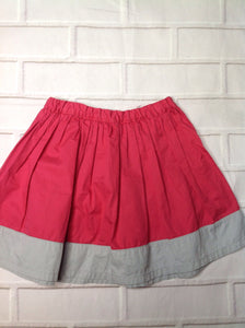 Petit Bateau Pink & Gray Skirt
