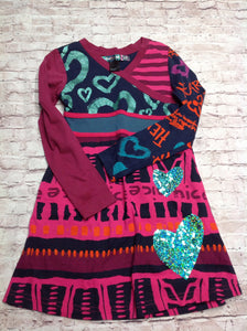 Pink & Blue Dress