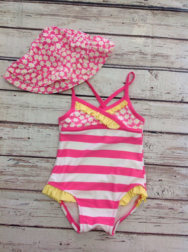 Pink & White Swimwear