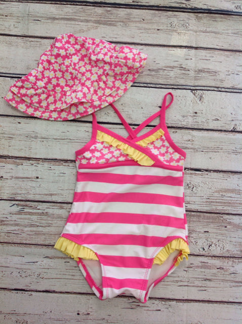 Pink & White Swimwear