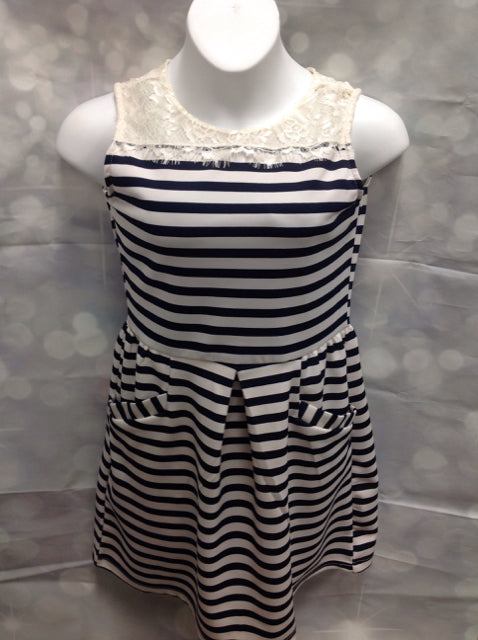Poof Girl Navy Print Dress