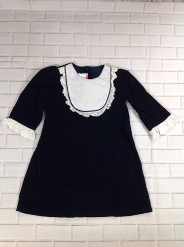 Posh Pickle Navy & White Solid Dress