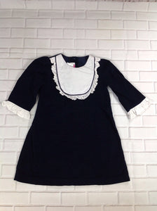 Posh Pickle Navy & White Solid Dress