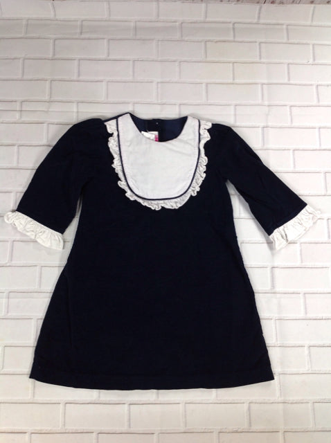 Posh Pickle Navy & White Solid Dress