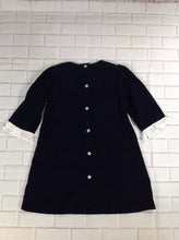 Posh Pickle Navy & White Solid Dress