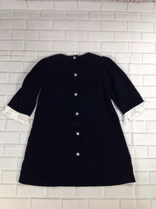 Posh Pickle Navy & White Solid Dress