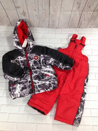 Protection System Black & White Snowsuit