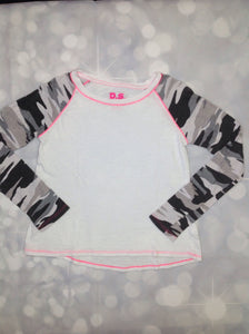 Ps From Aeropostale White & Pink Top