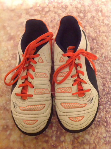 Puma WHITE & CORAL Cleats Size 5