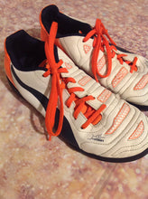 Puma WHITE & CORAL Cleats Size 5