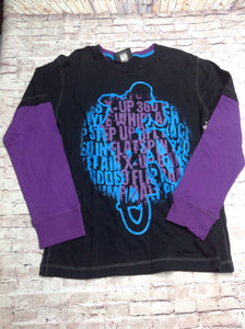 RAMPED UP Black & Purple BIKE Top