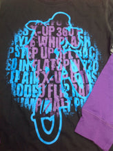RAMPED UP Black & Purple BIKE Top